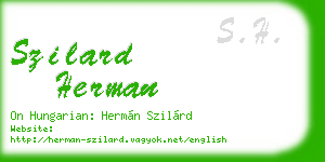 szilard herman business card